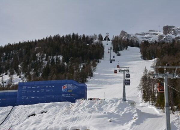 I Mondiali di Cortina 2021 sulle piste Druscié A e B di Tofana-Freccia nel Cielo tra gare e allenamenti
