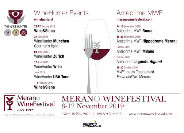Tra WineHunter Events e Anteprime di Merano WineFestival
