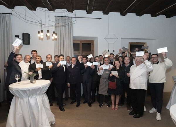 Insieme per la prima volta i "St. Michael-Eppan Lovers", testimonial della Cantina San Michele Appiano.
