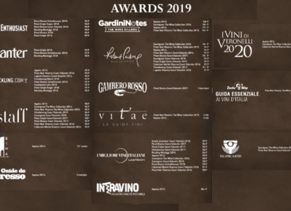 2019, tutti i premi della Cantina San Michele Appiano